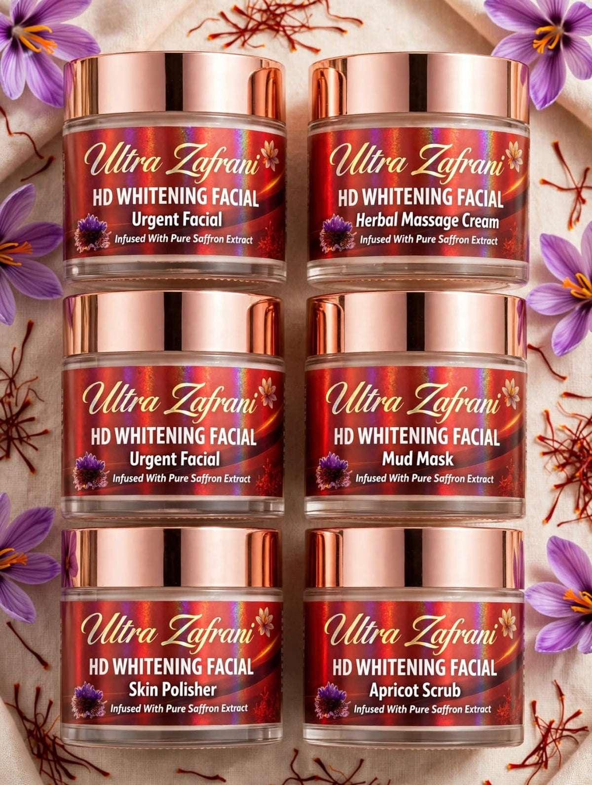 Ultra Zafrani HD Facial Kit – 5-Piece Bundle
