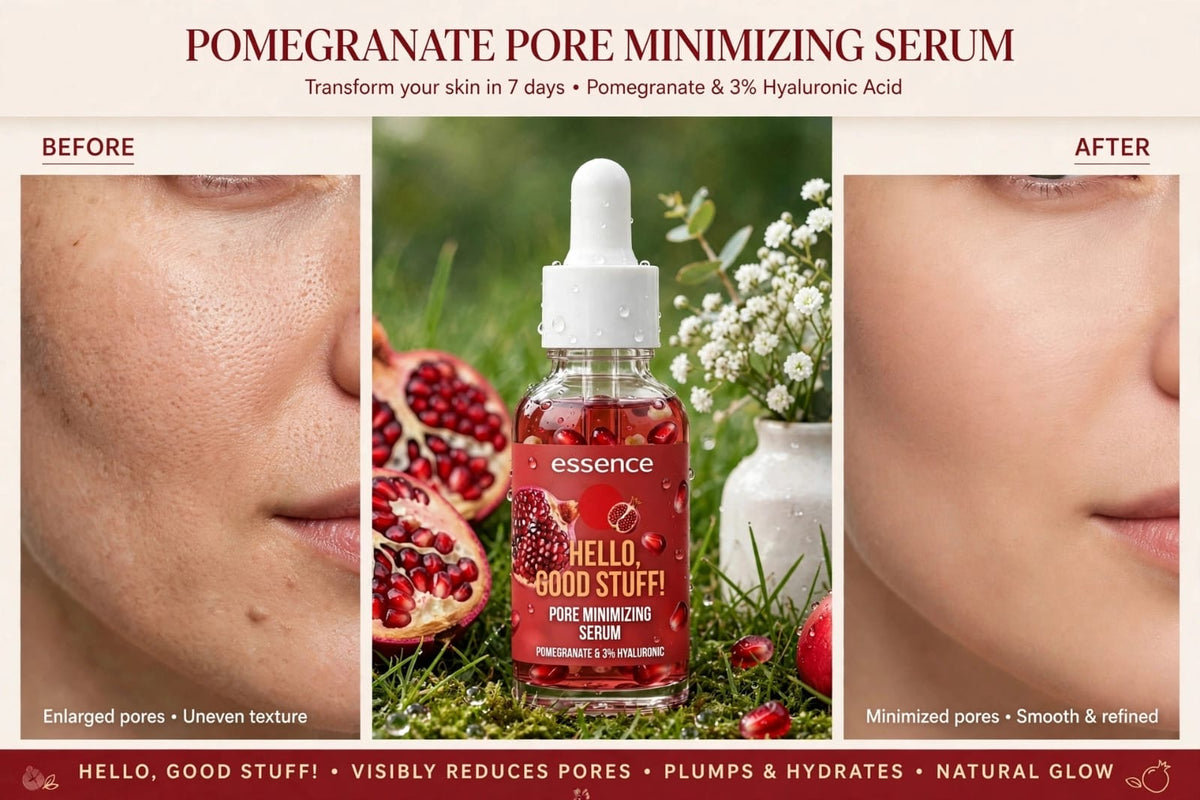essence HELLO, GOOD STUFF! Pomegranate Pore Minimizing Serum